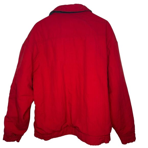 Woolrich Jacket Mens Large Puffer Nylon Red Blue Lining Thinsulate USA Vintage - Picture 2 of 16